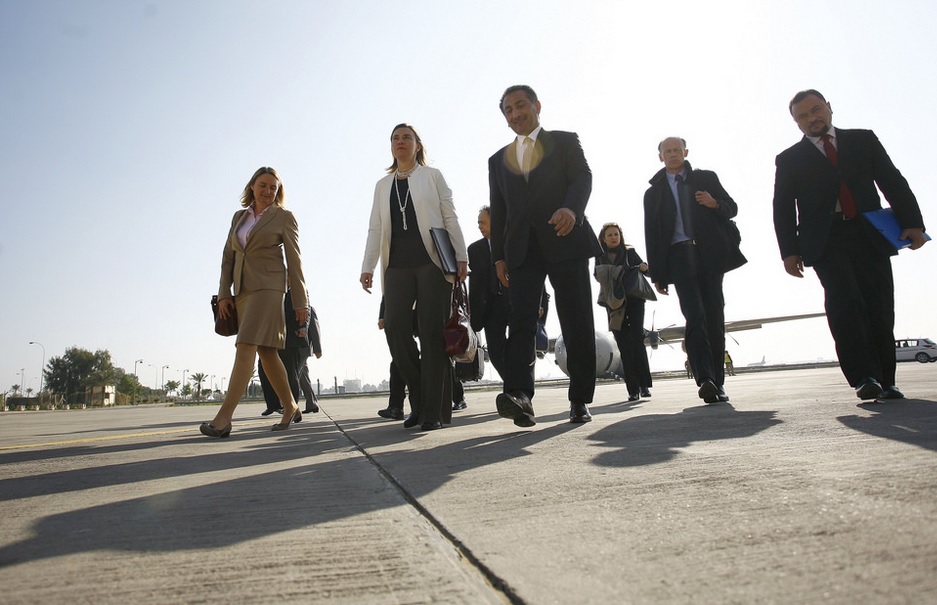 Federica Mogherini during an official visit in Iraq, 22 December 2014 (Photocredits: EEAS).