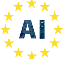 AI and EU flag stars